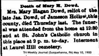 Dowd, Mrs. Mary Hagan